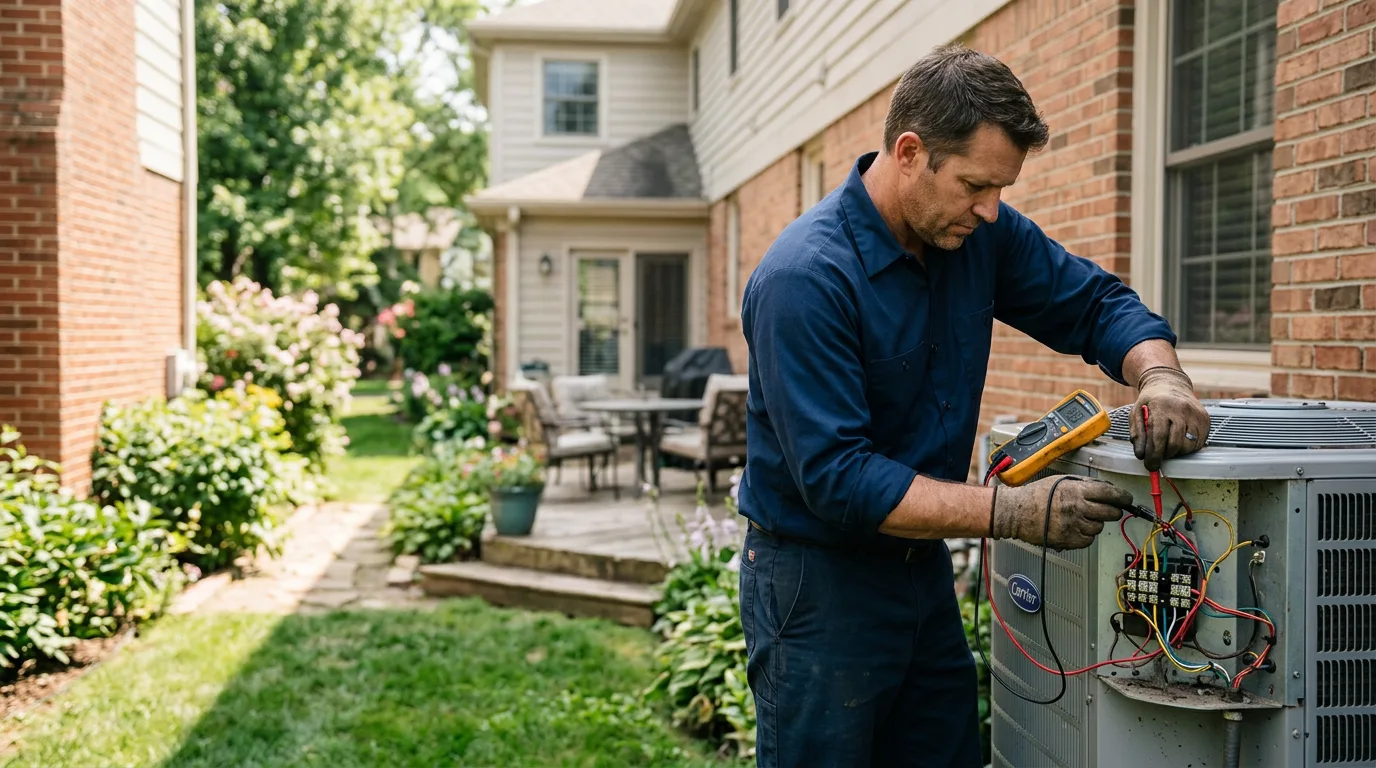 HVAC technician working near Twin Peaks, CA